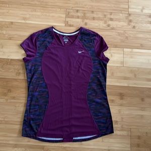 Women’s Nike dry fit running tops, size large